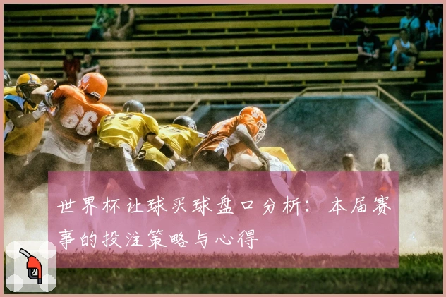 世界杯让球买球盘口分析：本届赛事的投注策略与心得